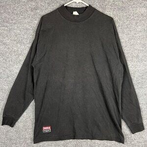 Vintage 90s Drakkar Guy‎ Laroche Mens XL Black Mock Neck Shirt